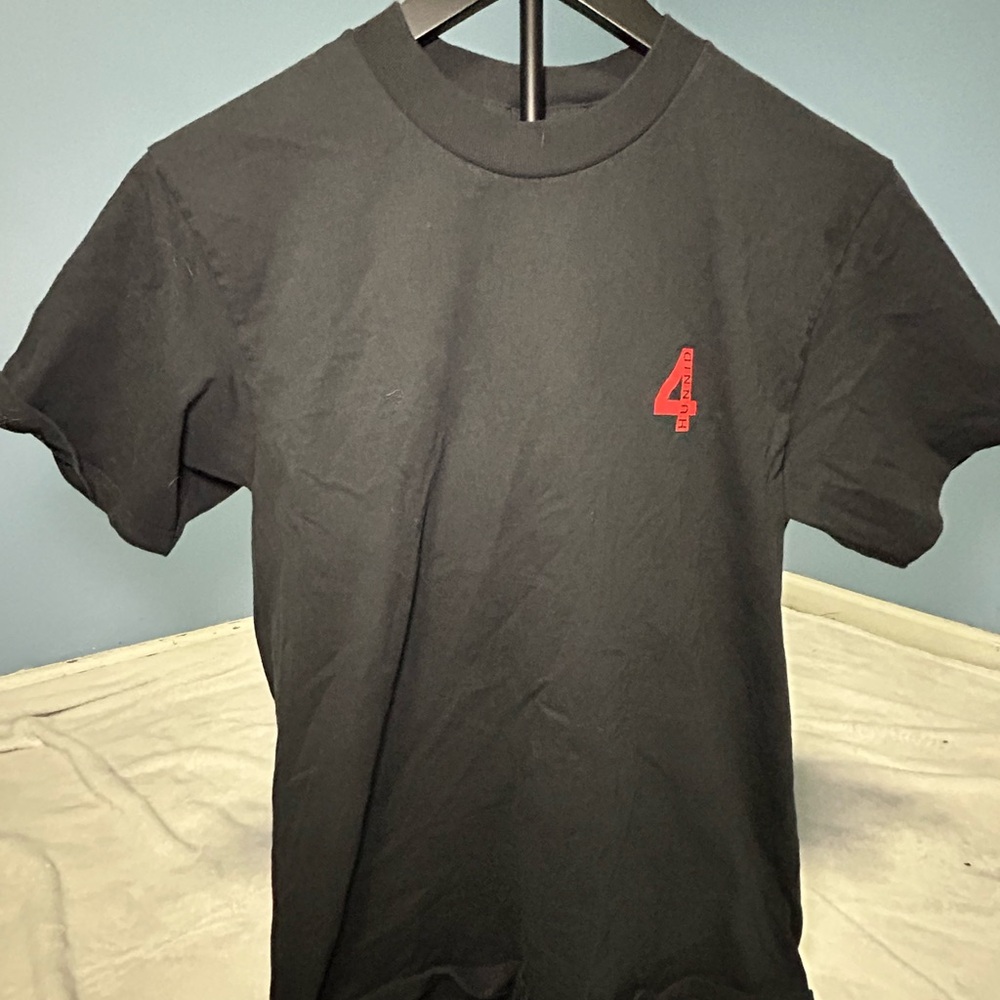 4Hunnid YG Good Sex No Stress Small Circle Big Checks Graphic T-Shirt Black S